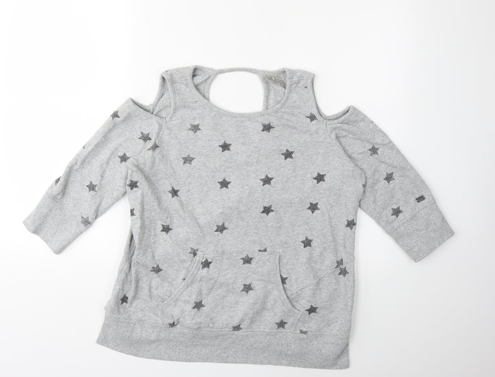 Preworn Womens Grey   Pullover Sweatshirt Size M