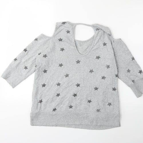 Preworn Womens Grey   Pullover Sweatshirt Size M