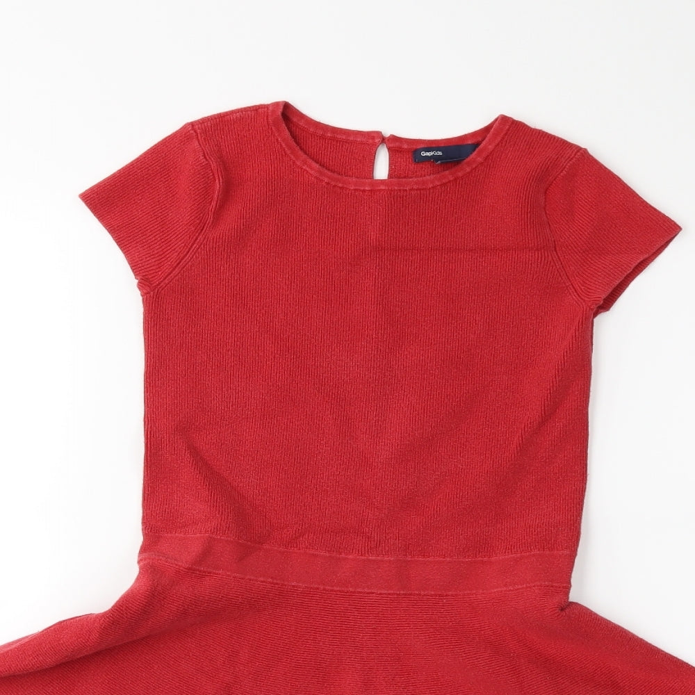 Gap Girls Red   Jumper Dress  Size 8 Years