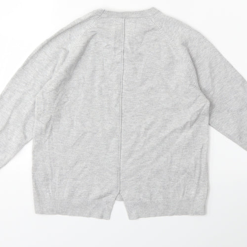 Zara Girls Green  Knit Pullover Jumper Size 7 Years