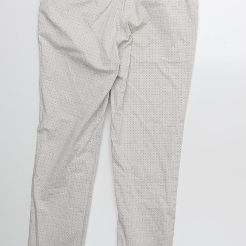 Uniqlo Womens White Geometric  Trousers  Size 28 in L27 in