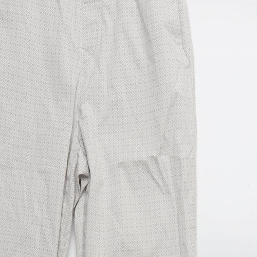 Uniqlo Womens White Geometric  Trousers  Size 28 in L27 in