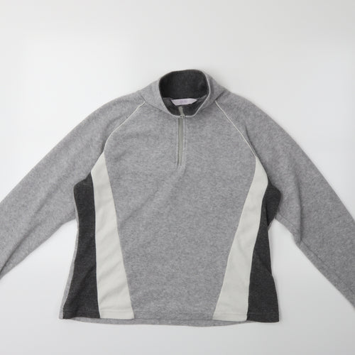 evie Womens Grey  Fleece Jacket  Size 14
