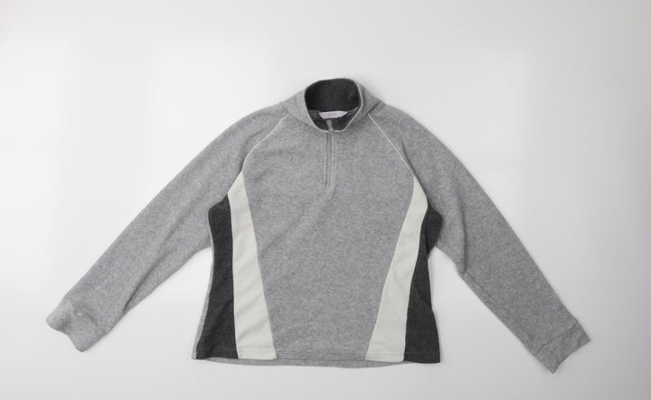 evie Womens Grey  Fleece Jacket  Size 14