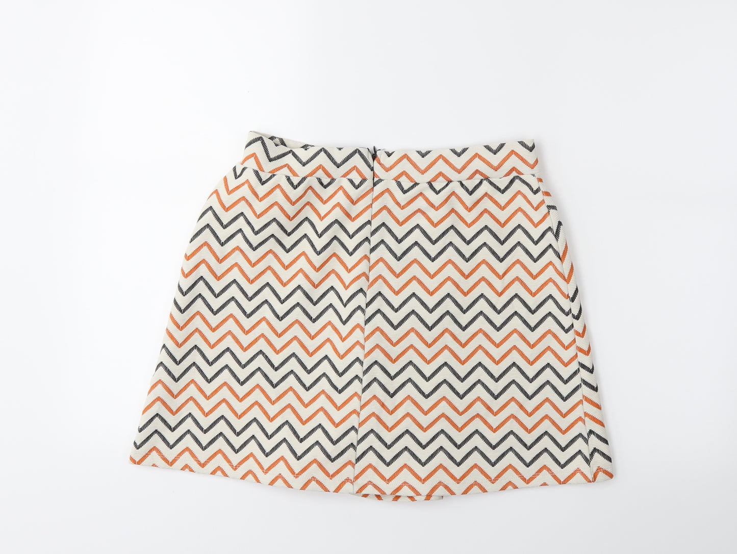 Atmosphere Womens White Striped  Mini Skirt Size 10
