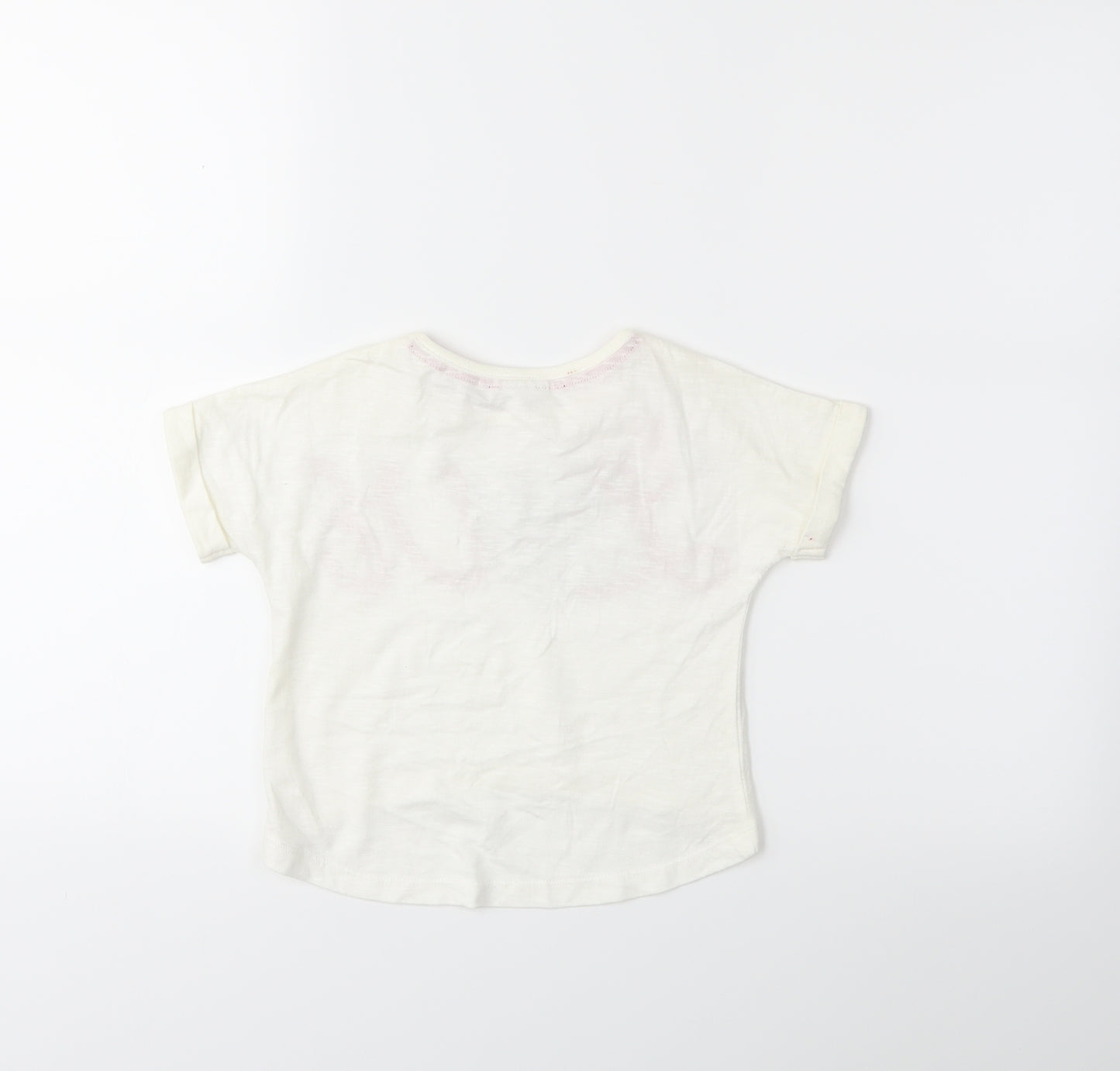 evie Baby White   Basic T-Shirt Size 12 Months