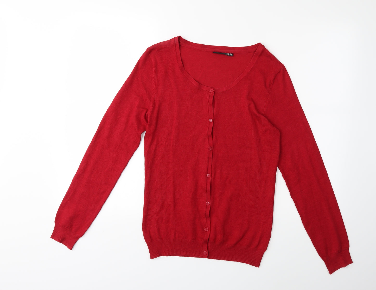 ESMARA Womens Red  Knit Cardigan Jumper Size 10