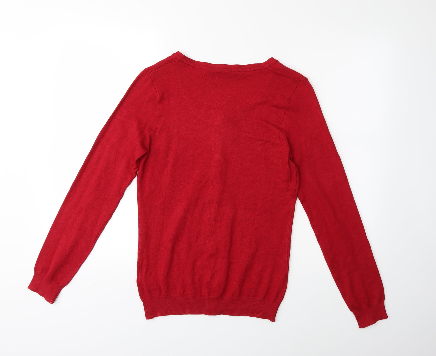 ESMARA Womens Red  Knit Cardigan Jumper Size 10