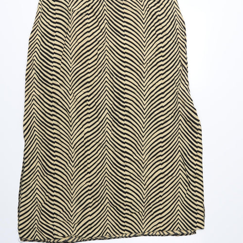 Hamells Womens Beige Animal Print  A-Line Skirt Size 32 in