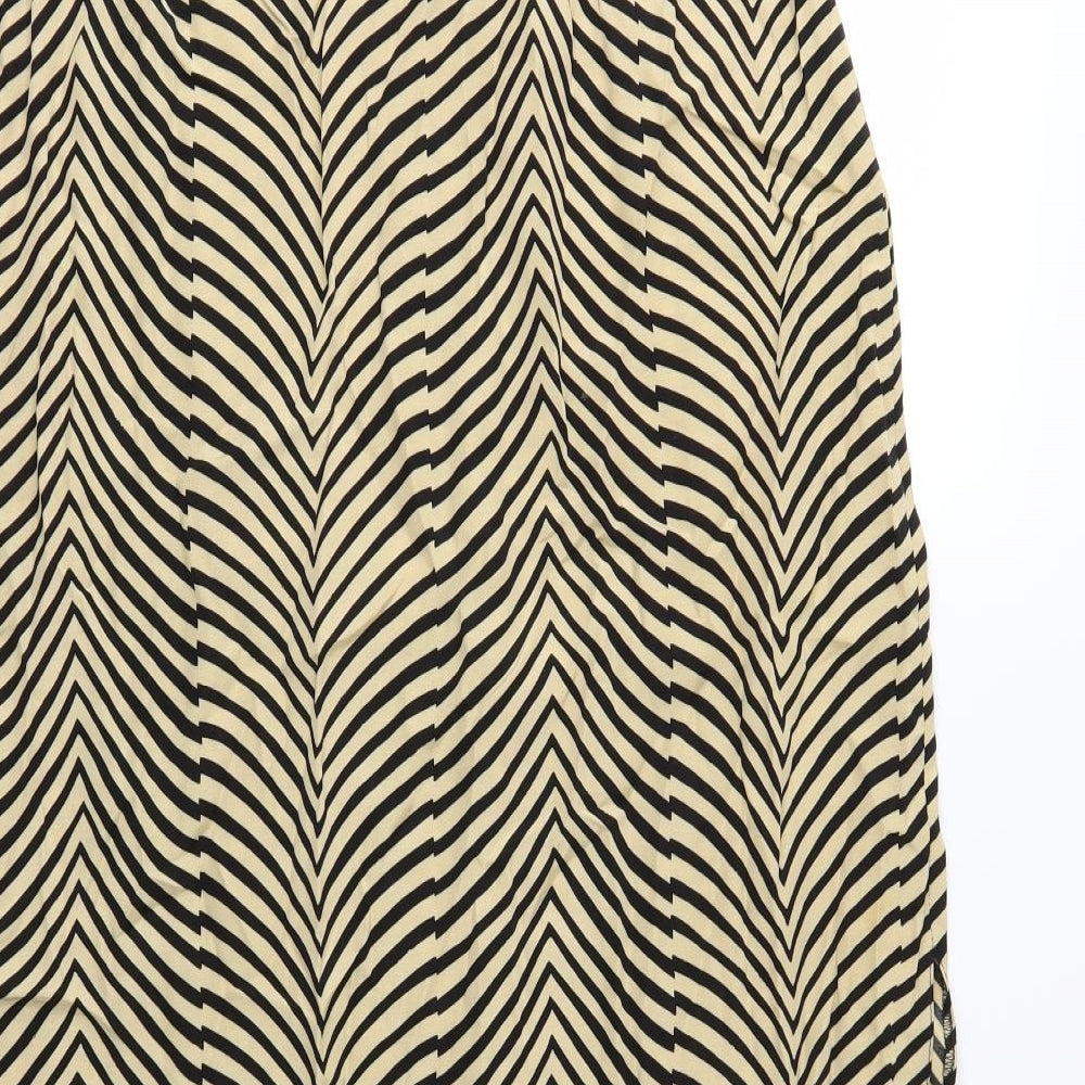 Hamells Womens Beige Animal Print  A-Line Skirt Size 32 in