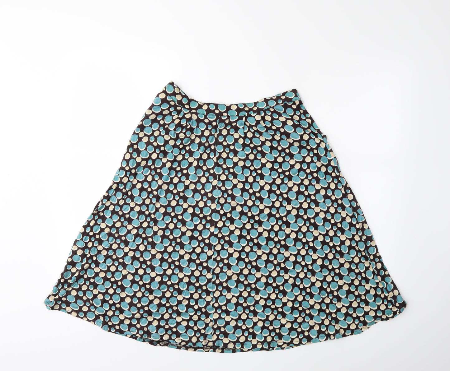 pretty vacant Womens Brown Polka Dot  Flare Skirt