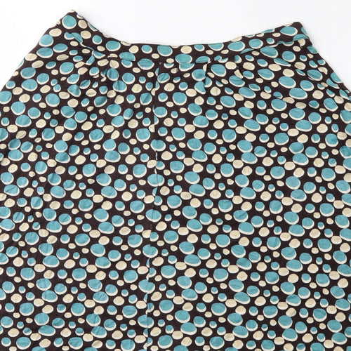 pretty vacant Womens Brown Polka Dot  Flare Skirt