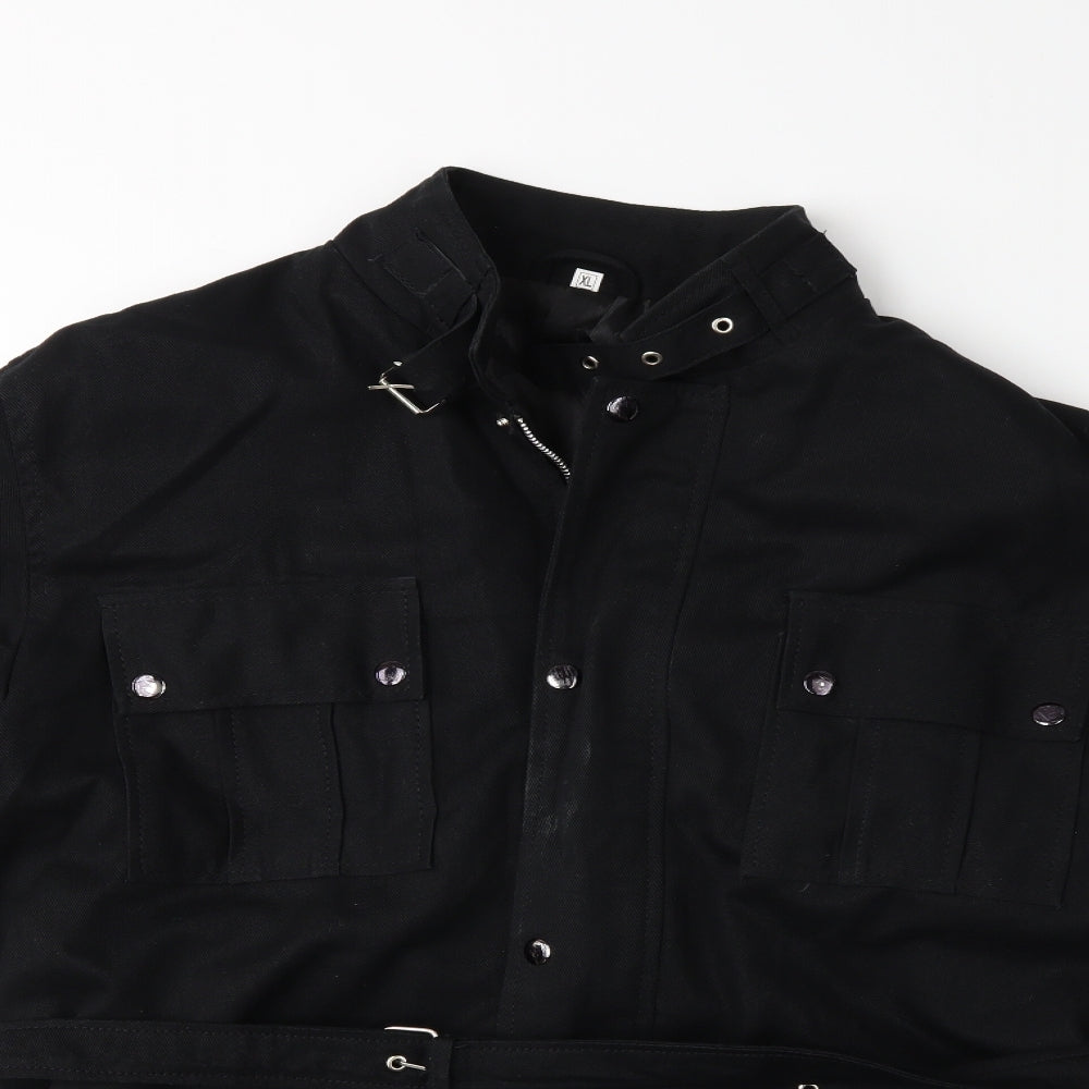 Preworn Mens Black   Military Jacket Jacket Size XL