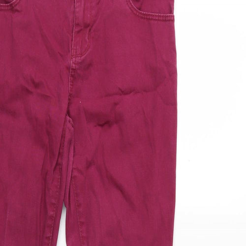 Peacocks Womens Purple  Denim Skinny Jeans Size 10 L29 in