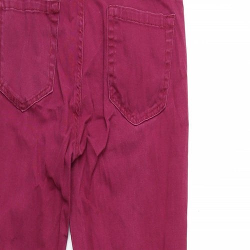 Peacocks Womens Purple  Denim Skinny Jeans Size 10 L29 in
