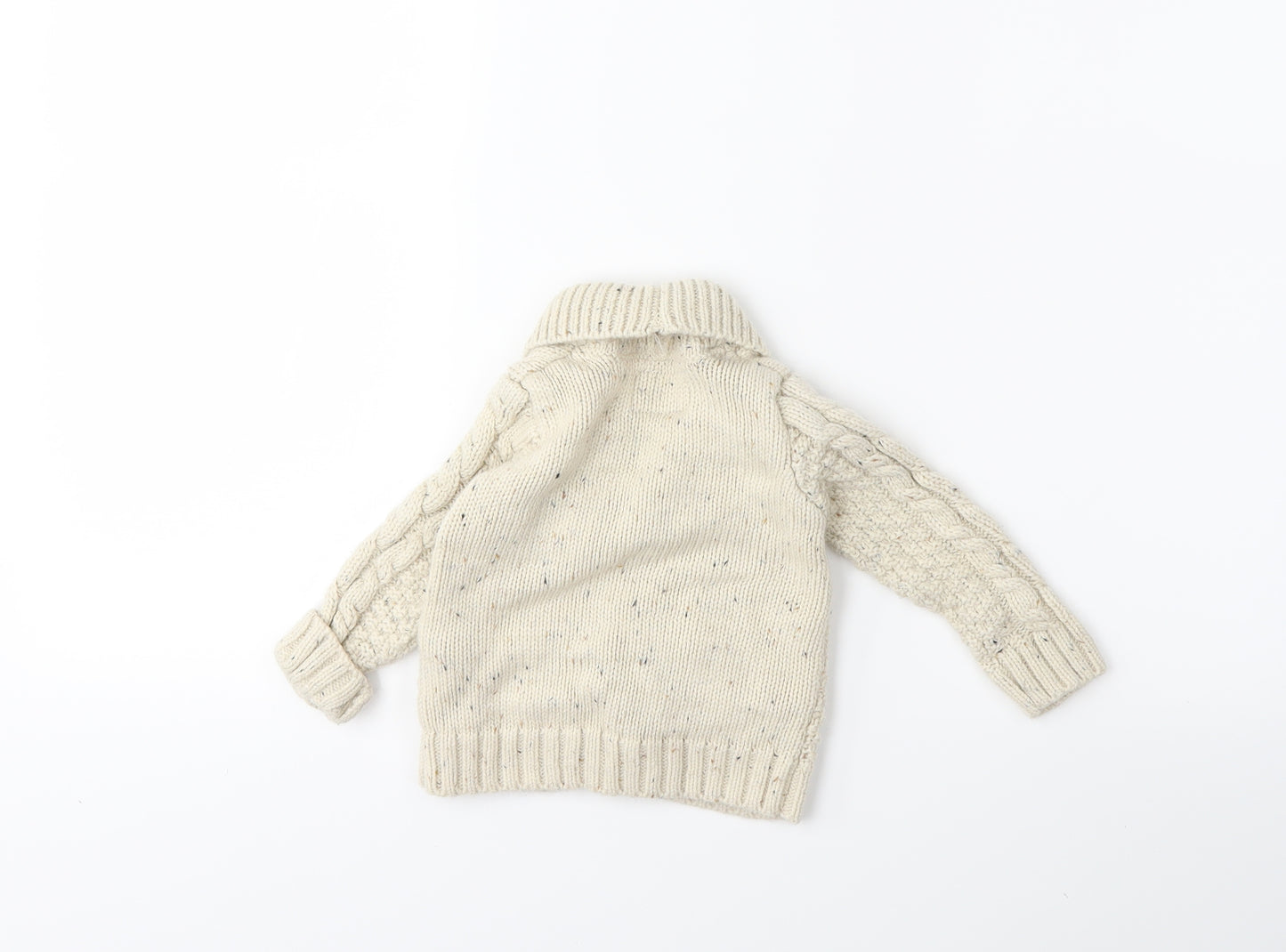 Rebel Baby Beige  Knit Cardigan Jumper Size 9-12 Months