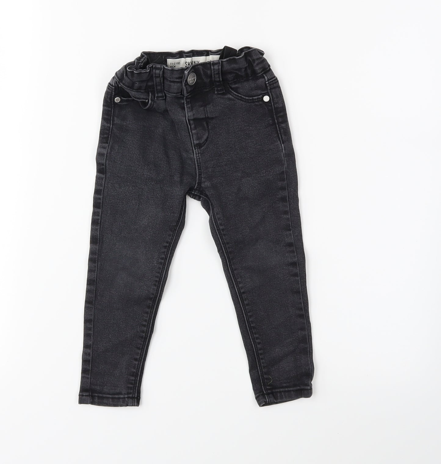 Denim & Co. Baby Black  Denim Snow Pants Jeans Size 12-18 Months