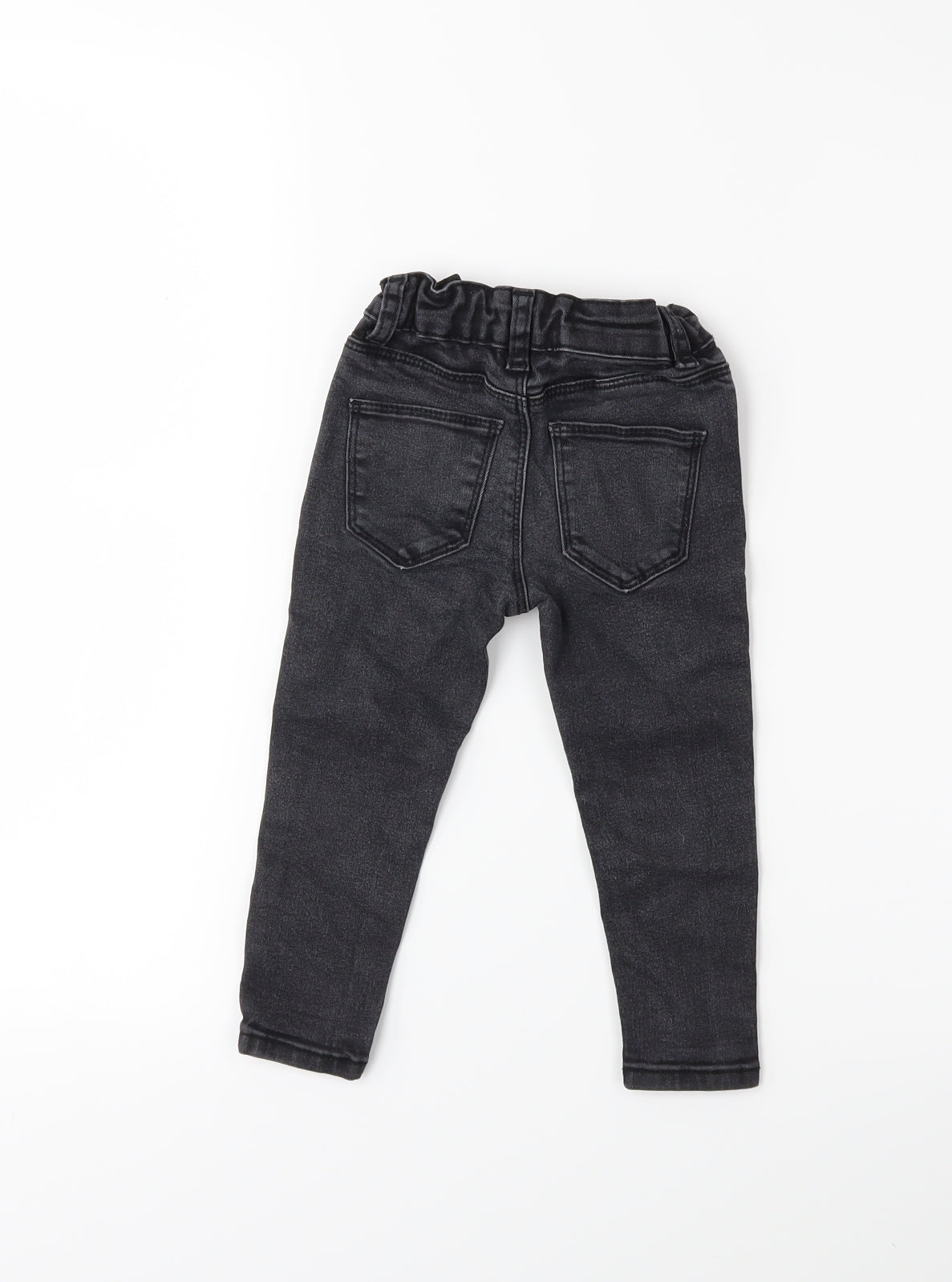 Denim & Co. Baby Black  Denim Snow Pants Jeans Size 12-18 Months