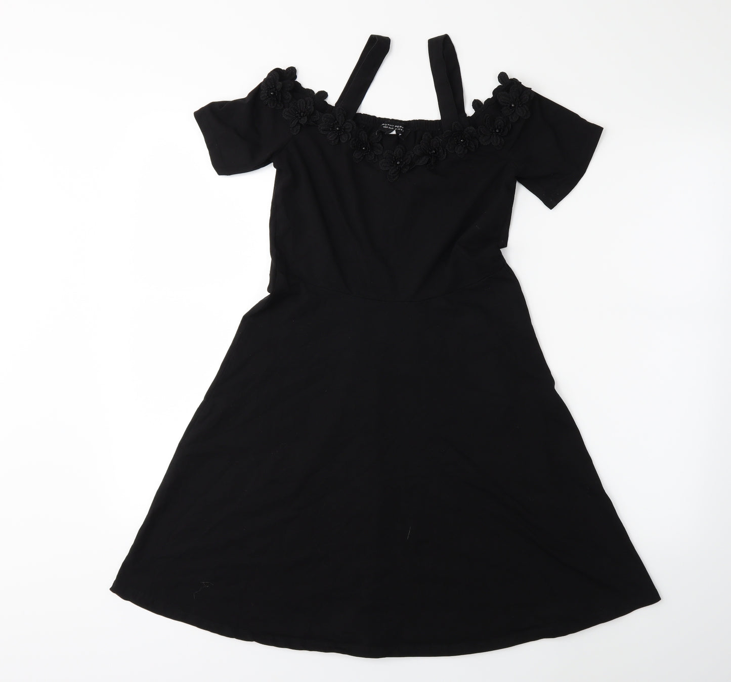 Dorothy Perkins Womens Black   Fit & Flare  Size 10