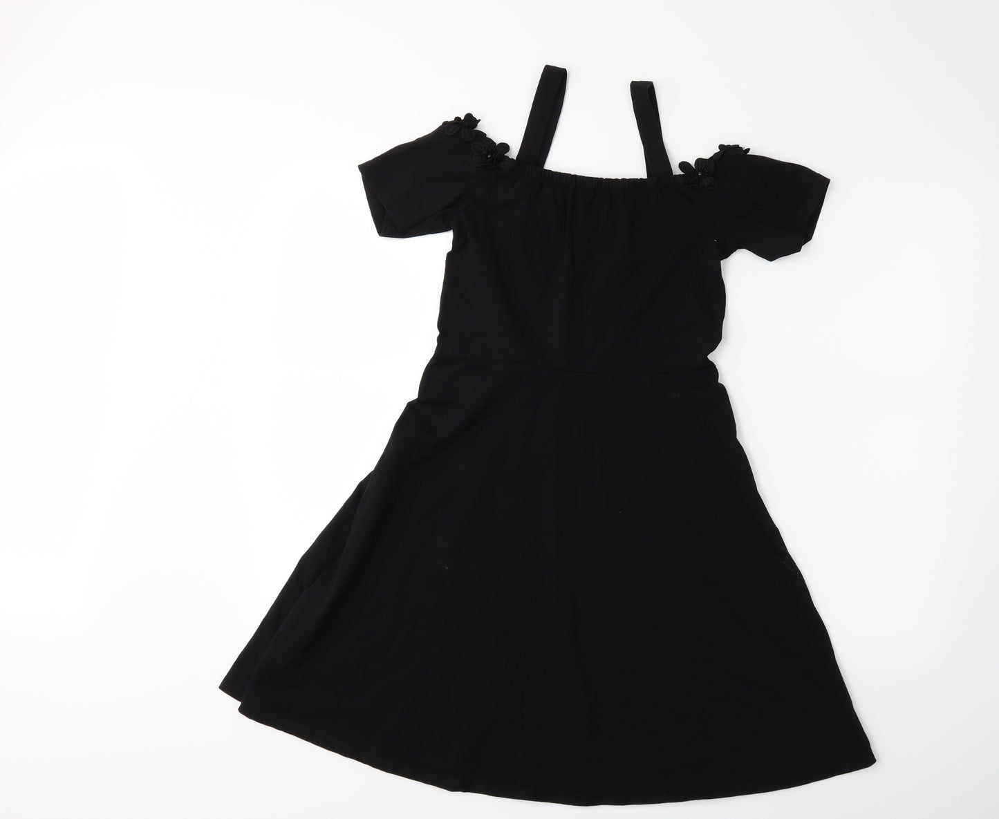 Dorothy Perkins Womens Black   Fit & Flare  Size 10