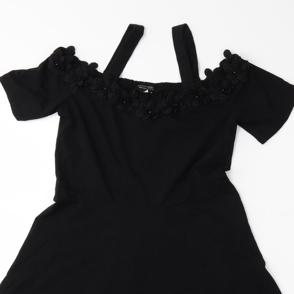 Dorothy Perkins Womens Black   Fit & Flare  Size 10