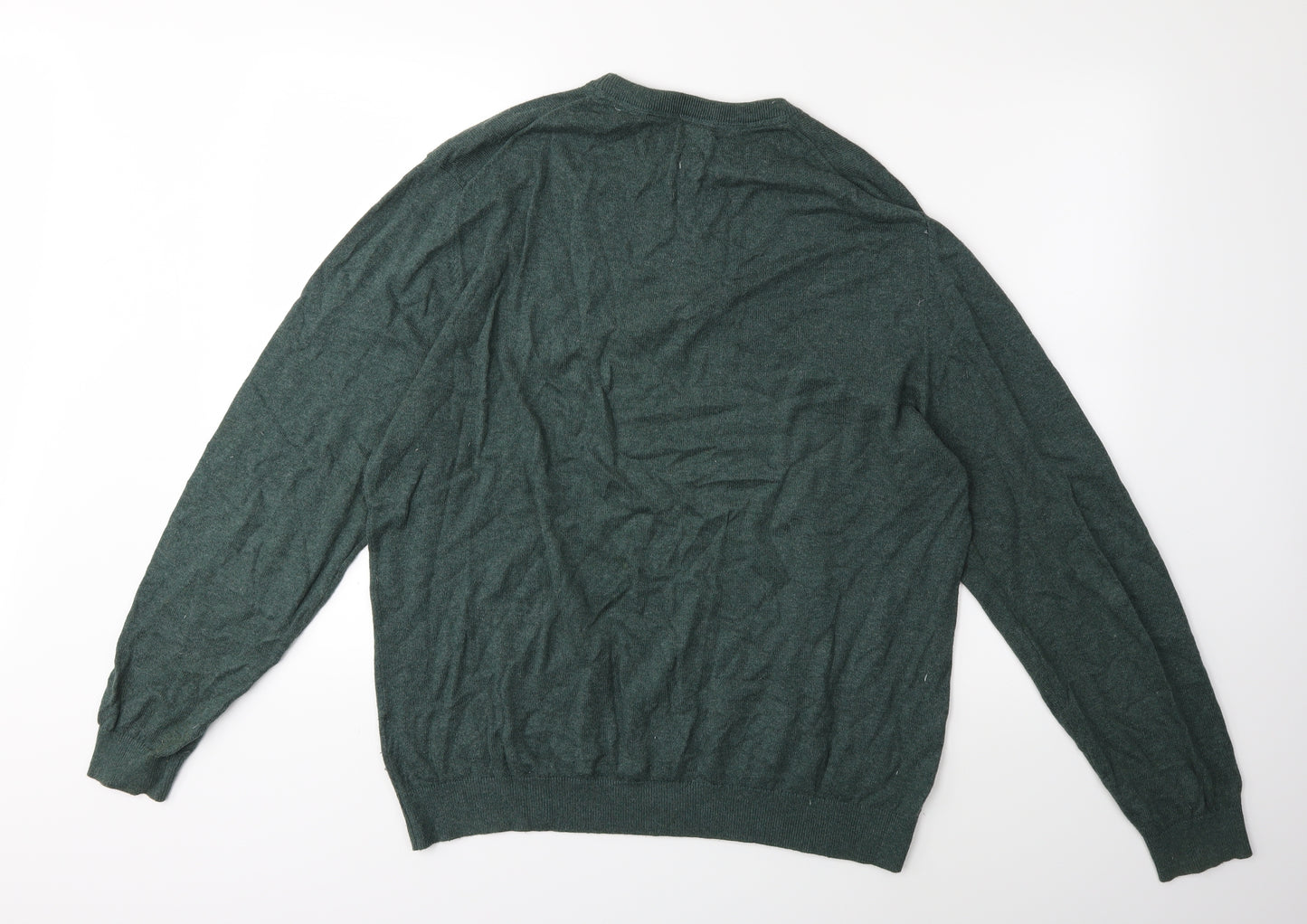 Preworn Mens Green  Knit Pullover Jumper Size L
