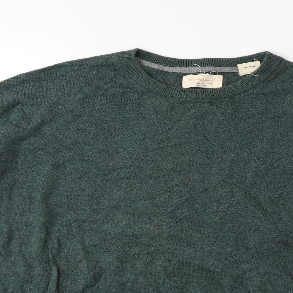 Preworn Mens Green  Knit Pullover Jumper Size L