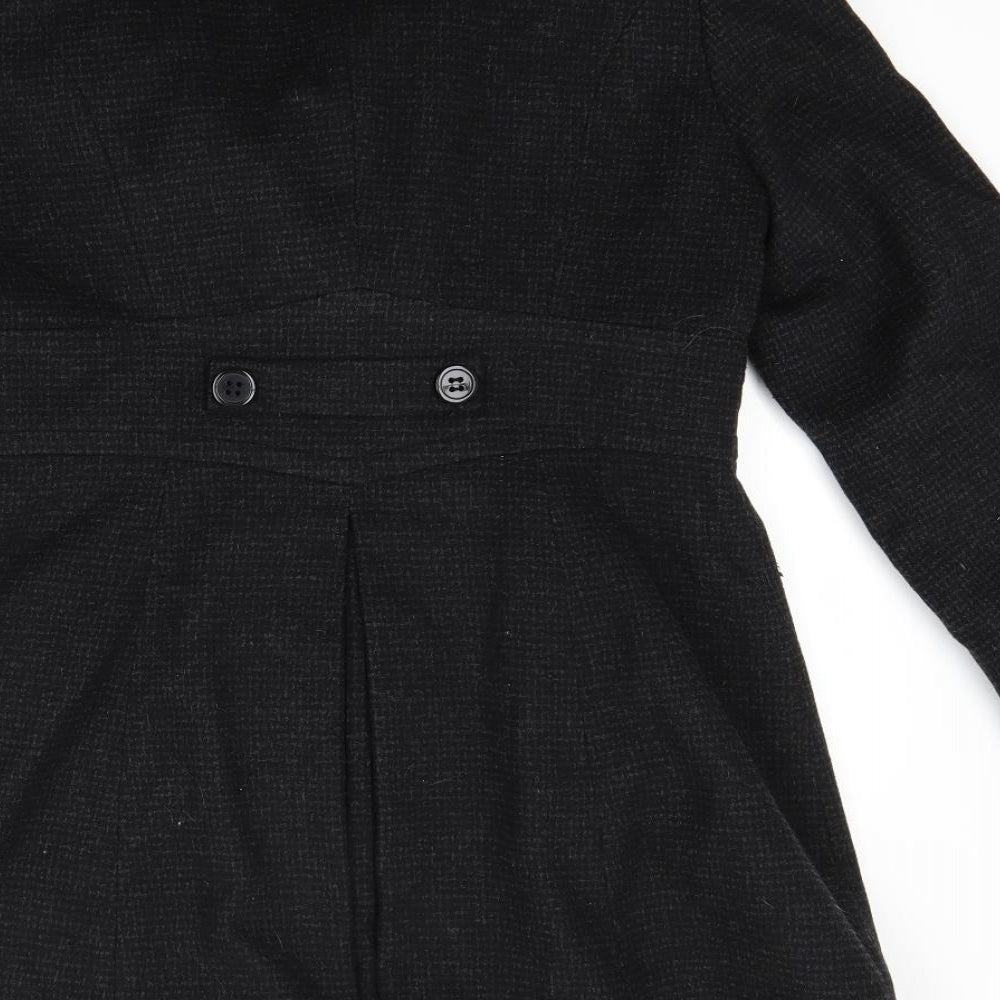 Jane Norman Womens Black   Pea Coat Coat Size 14
