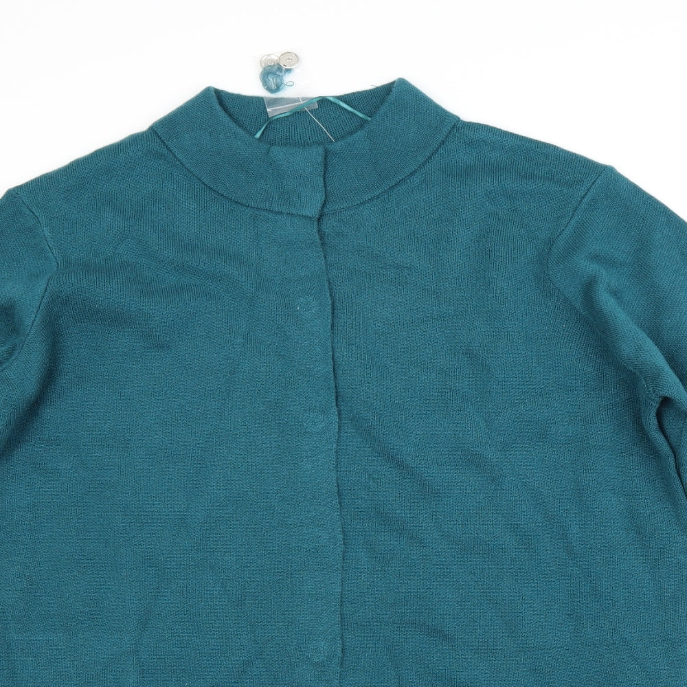 Damart Womens Green   Cardigan Jumper Size 18