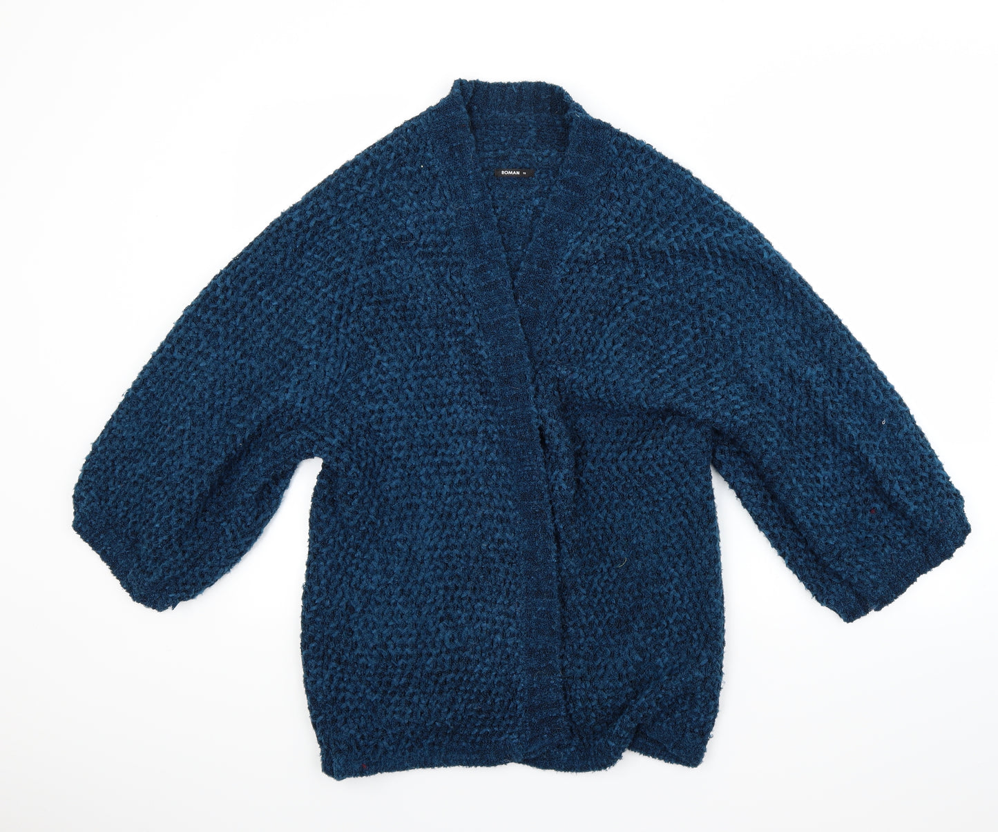 Roman Womens Blue   Cardigan Jumper Size 18