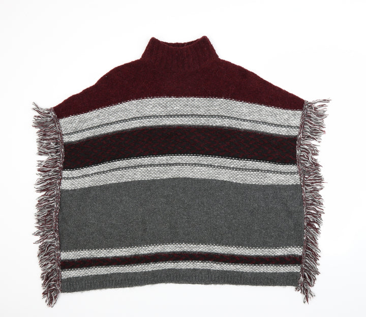 George Womens Red Striped  Pullover Jumper Size S