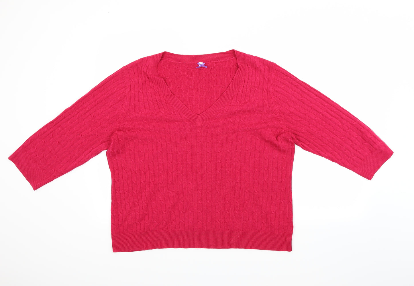 BHS Womens Red   Pullover Jumper Size 20