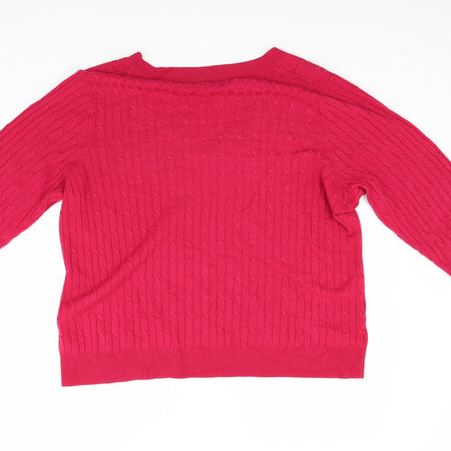BHS Womens Red   Pullover Jumper Size 20