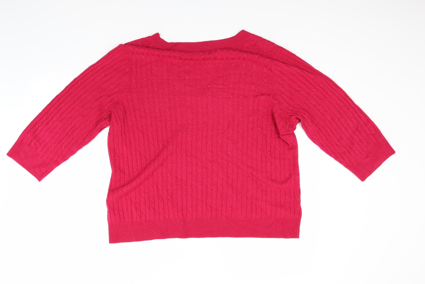 BHS Womens Red   Pullover Jumper Size 20