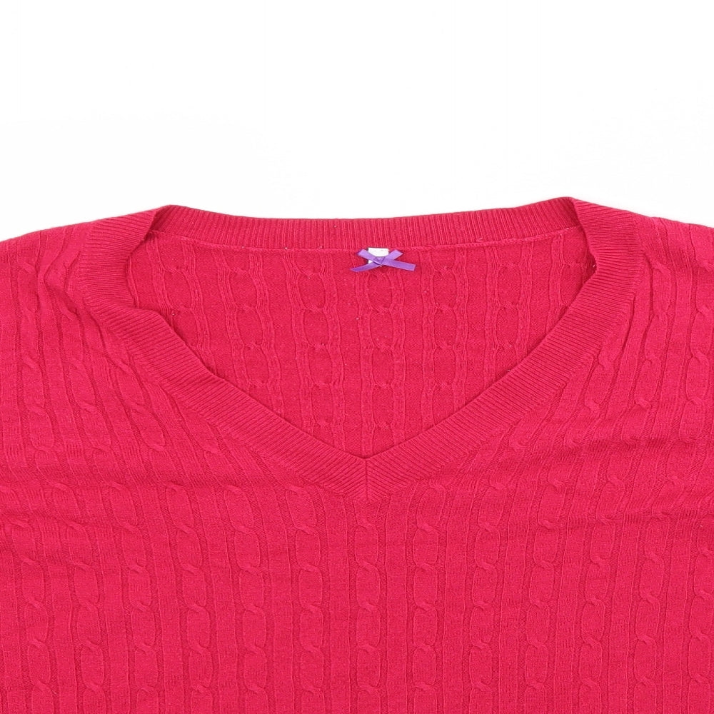 BHS Womens Red   Pullover Jumper Size 20