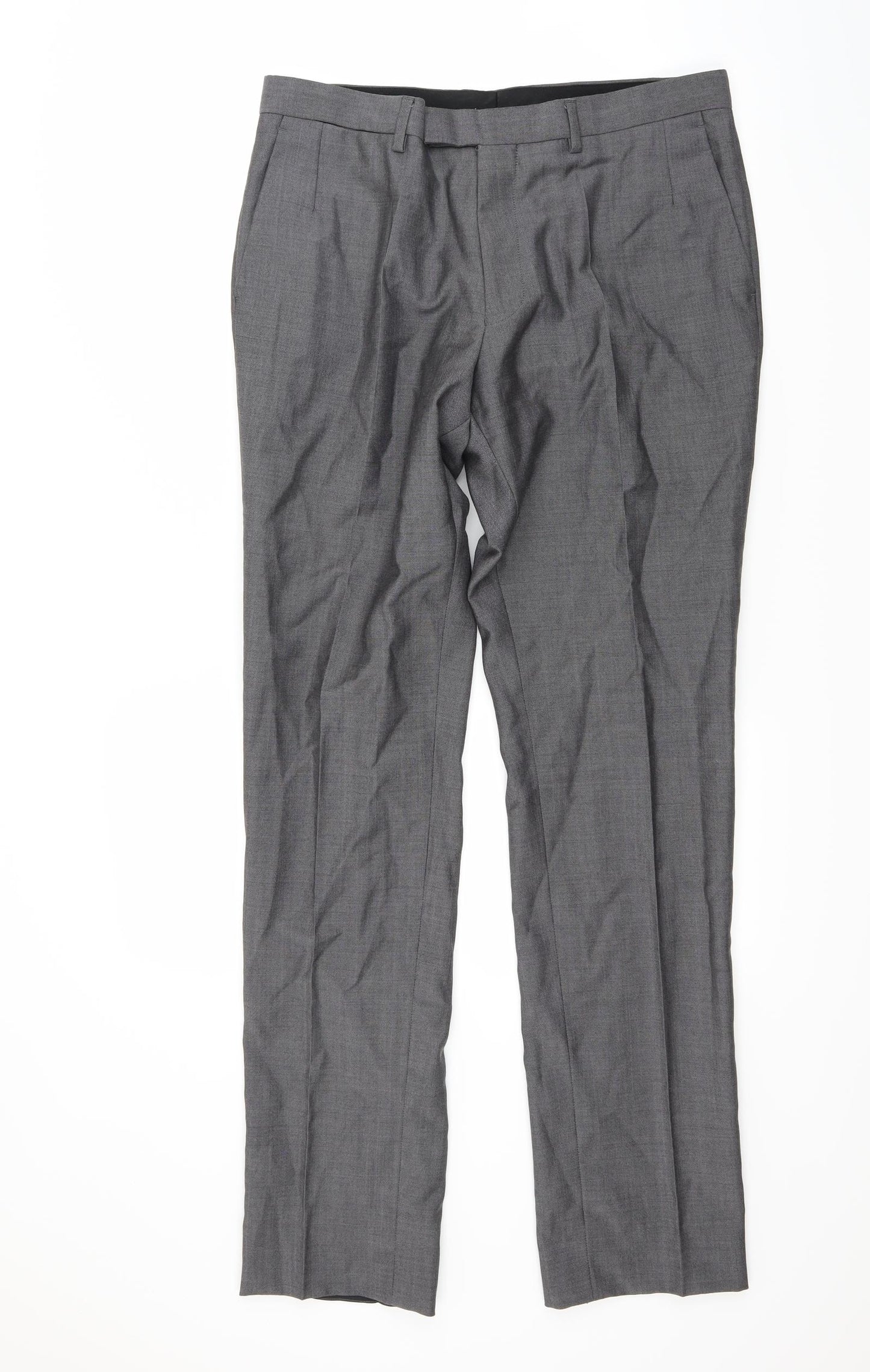 Reiss Mens Grey   Trousers  Size 34 L32 in