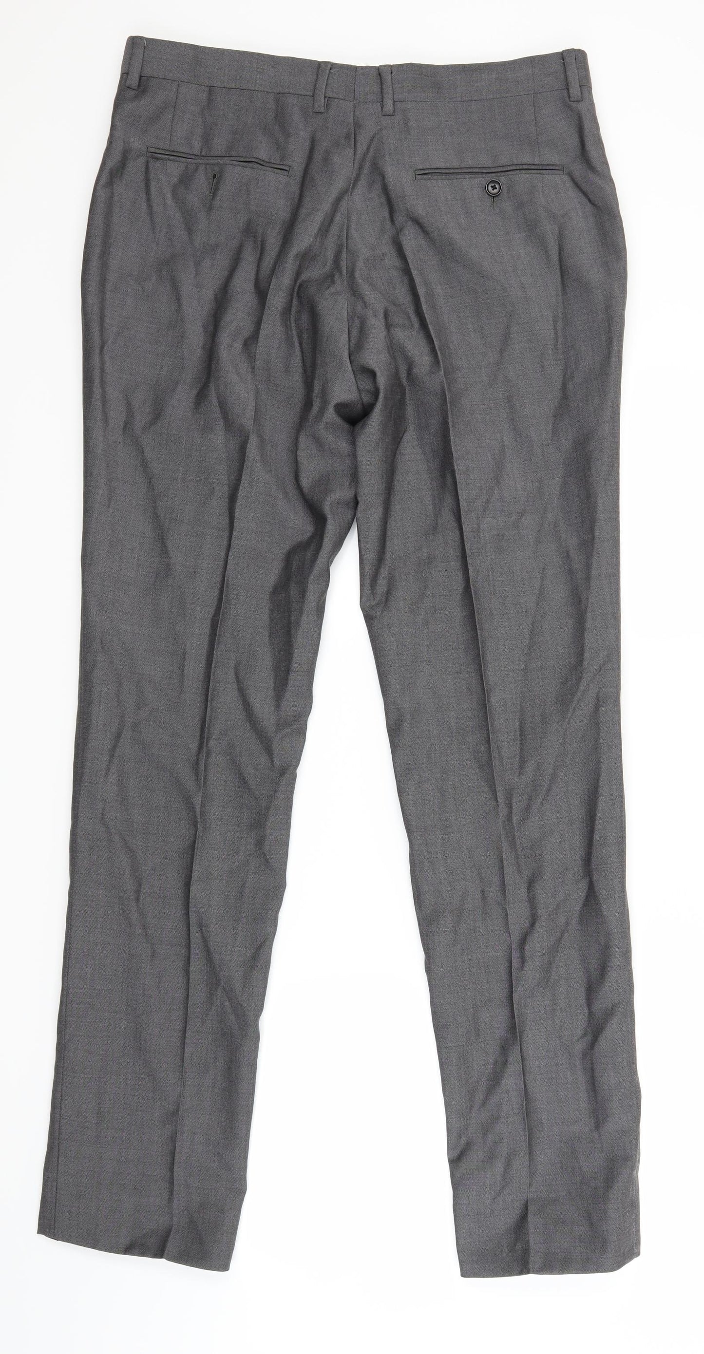 Reiss Mens Grey   Trousers  Size 34 L32 in