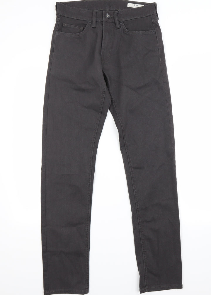 Marks and Spencer Mens Brown  Denim Straight Jeans Size 28 L33 in