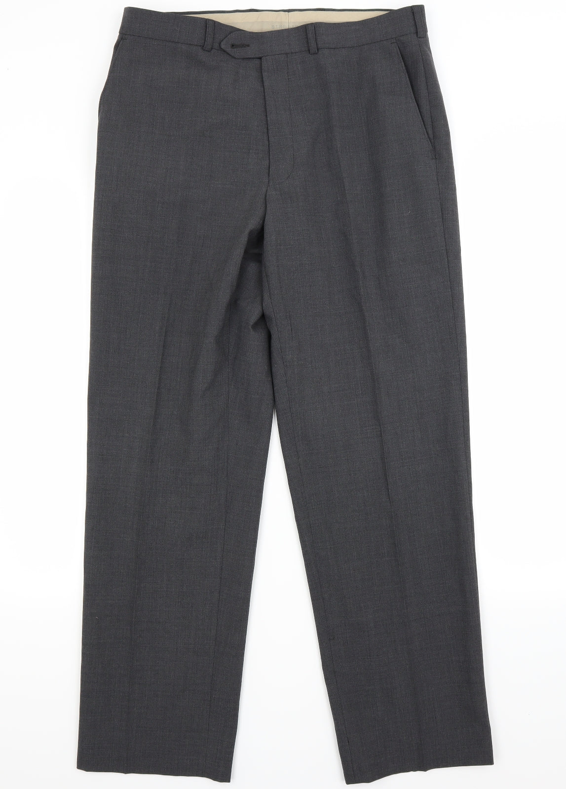Marks and Spencer Mens Grey   Trousers  Size 34 L31 in