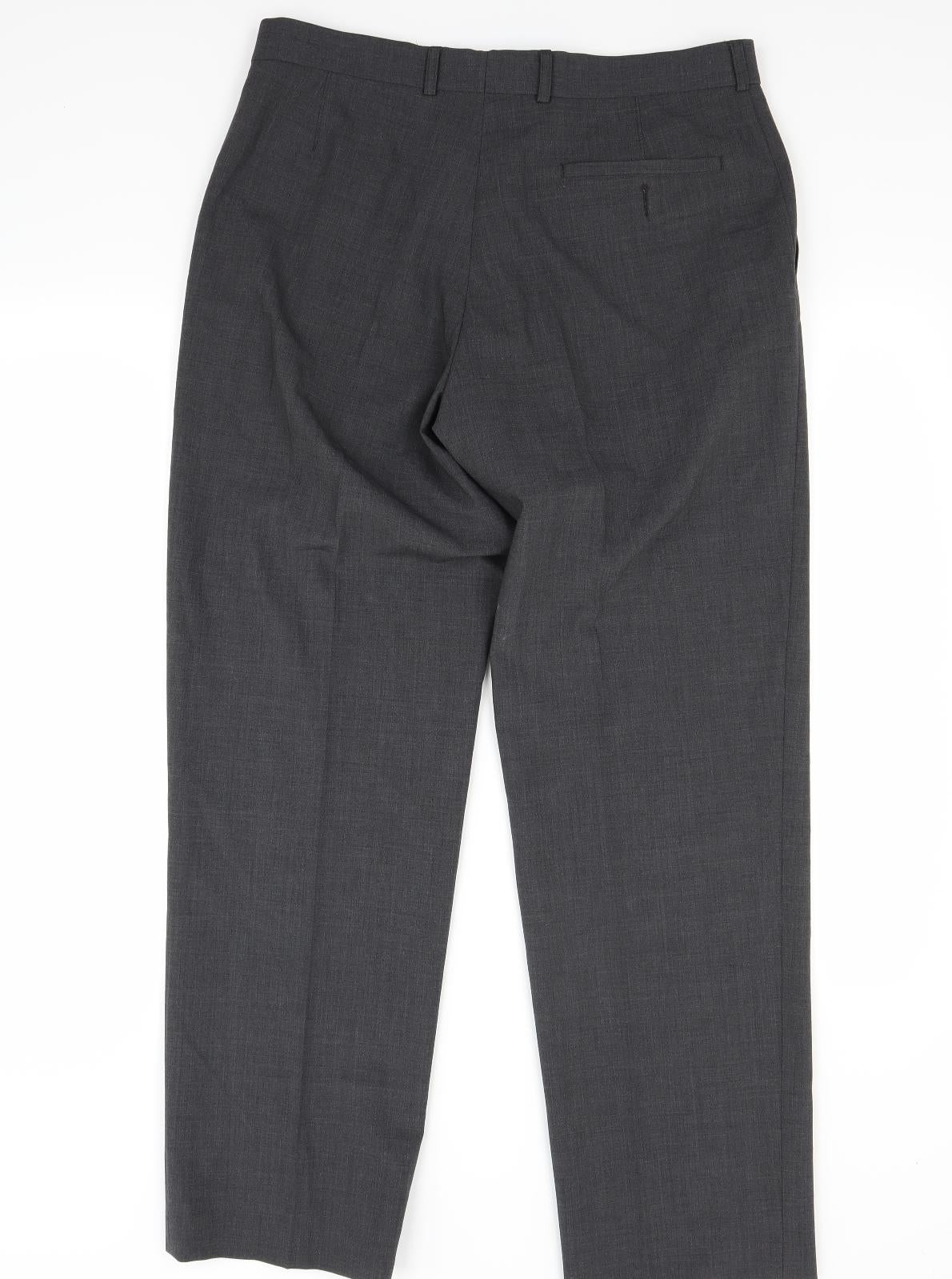 Marks and Spencer Mens Grey   Trousers  Size 34 L31 in