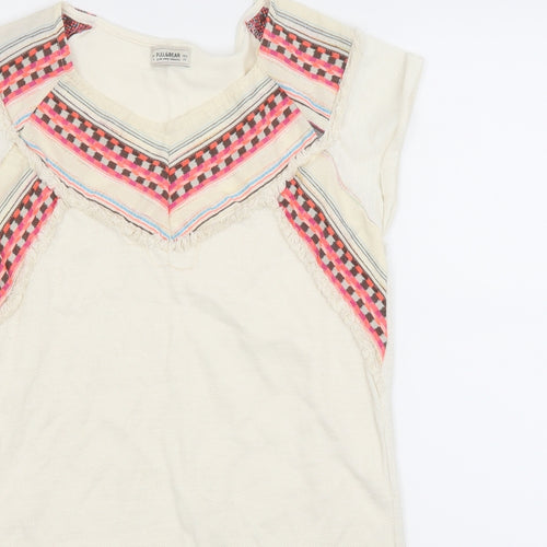 Pull & Bear Womens Beige   T-Shirt Dress  Size M