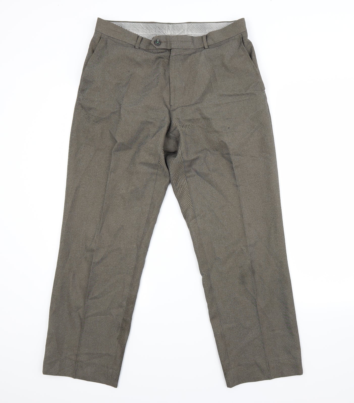 Marks and Spencer Mens Brown   Trousers  Size 32 L29 in