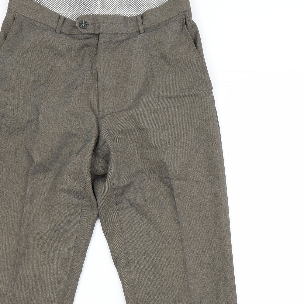 Marks and Spencer Mens Brown   Trousers  Size 32 L29 in