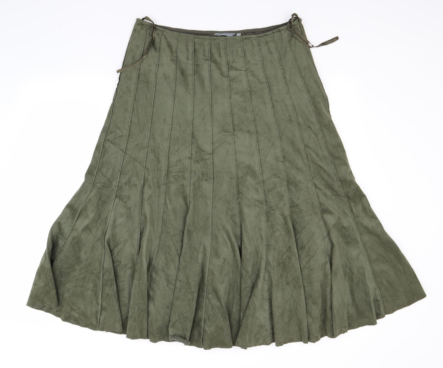 Per Una Womens Green   Flare Skirt Size 14