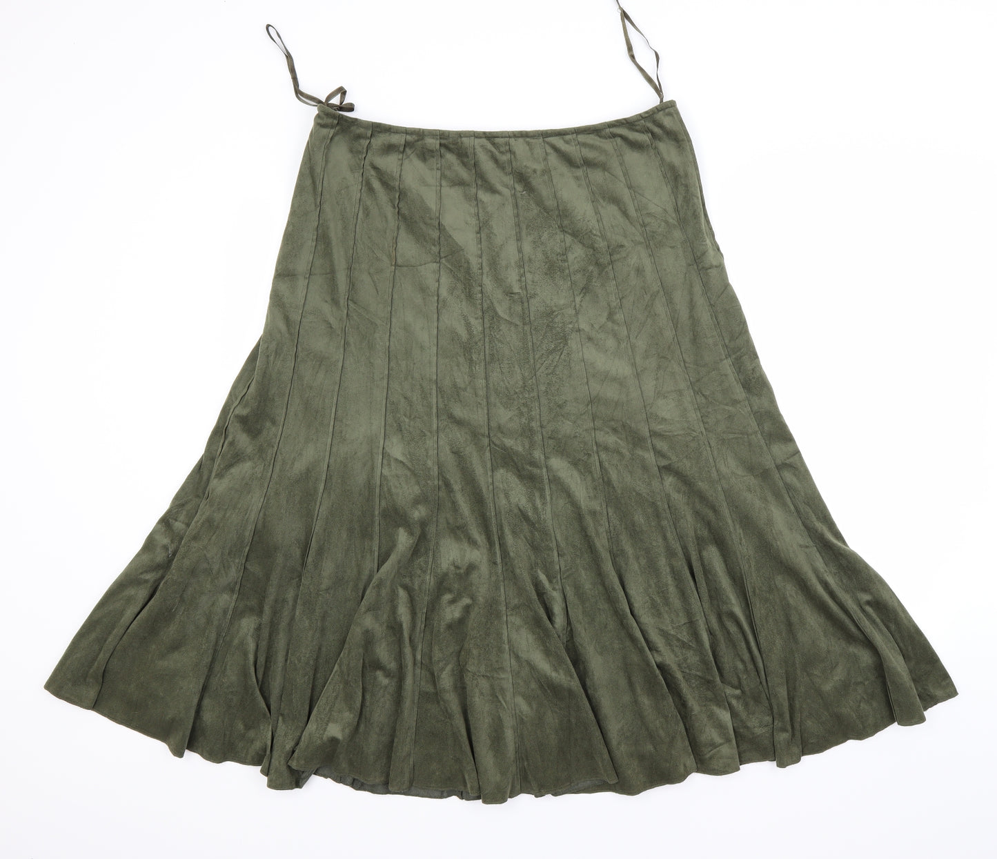 Per Una Womens Green   Flare Skirt Size 14