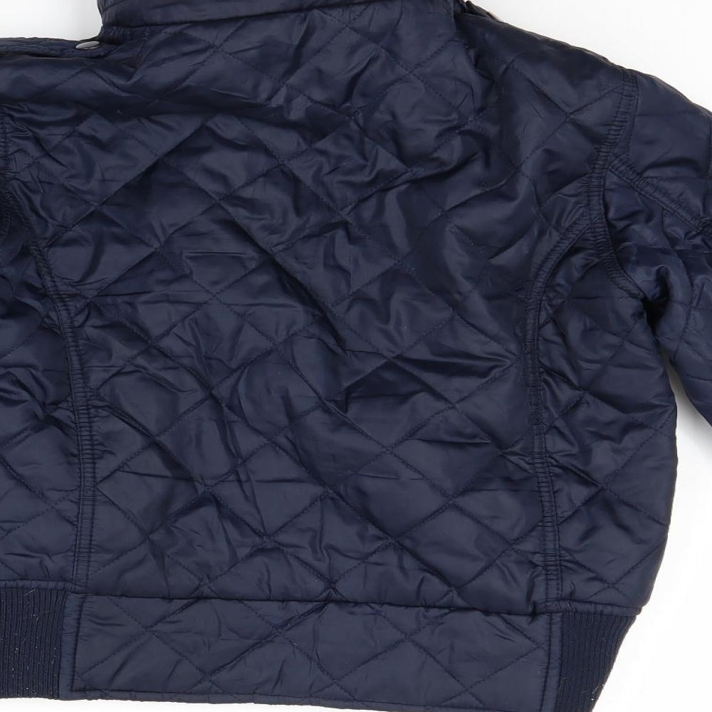 VERO MODA Womens Blue   Quilted Coat Size M
