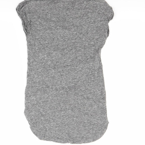 NEXT Girls Grey  Rayon Basic T-Shirt Size 8 Years