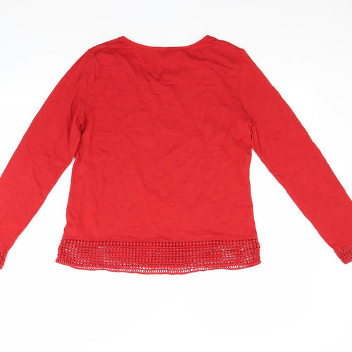 Promod Womens Red   Pullover Jumper Size M