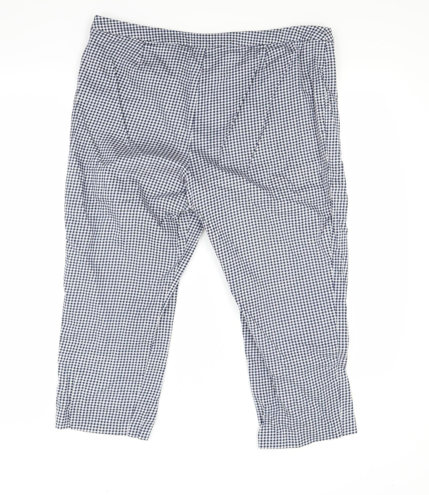 Marks and Spencer Womens Blue   Capri Trousers Size 16 L20 in