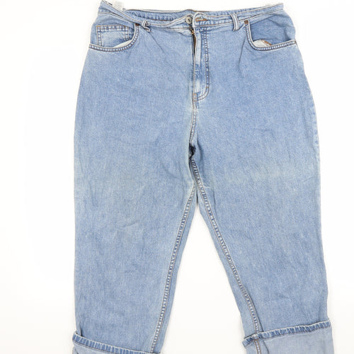Marks and Spencer Womens Blue   Capri Jeans Size 18 L22 in